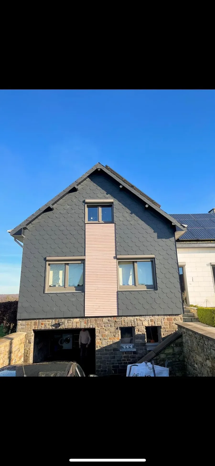 Bardage ardoise maison